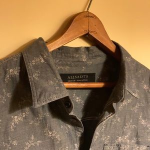 All Saints Floral Button Down